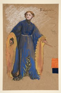 Bolingbroke, Kostümentwurf für König Richard II von Edwin Austin Abbey