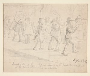 Cartoon von Edwin Austin Abbey