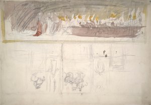 Kompositionsstudie von Edwin Austin Abbey
