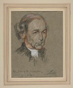 Krönung von Edward VII Porträt: Joseph Armitage Robinson, Kanoniker von Edwin Austin Abbey