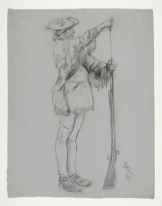 Figurenstudie für von Edwin Austin Abbey