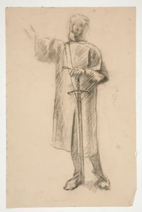 Figurenstudie für von Edwin Austin Abbey