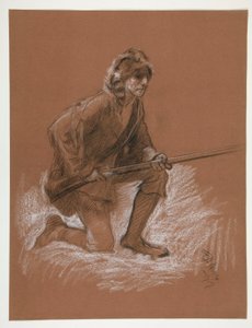 Figurenstudie für von Edwin Austin Abbey