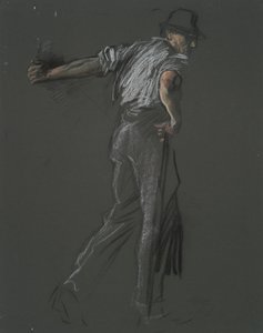 Figurenstudie für von Edwin Austin Abbey