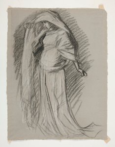 Figurenstudie für Schloss der Jungfrauen, aus Die Suche nach dem Heiligen Gral (eine Serie von fünfzehn Gemälden für die Boston Public Library, abgeschlossen 1901)