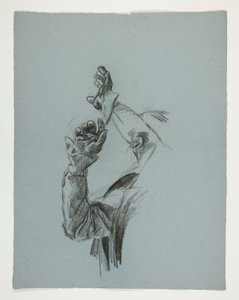 Figurenstudie für König Artus von Edwin Austin Abbey