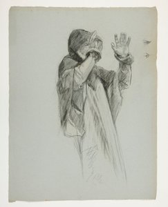 Figurenstudie für König Artus von Edwin Austin Abbey