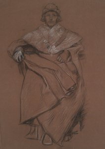 Figurenstudie für die Royal Exchange von Edwin Austin Abbey