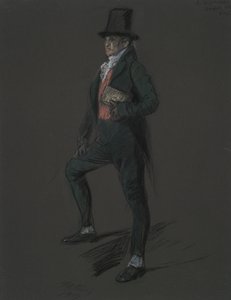 Figurenstudie für die Figur von Dr. Casper Wistal von Edwin Austin Abbey