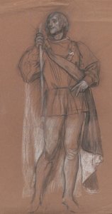 Figurenstudie für die Royal Exchange von Edwin Austin Abbey