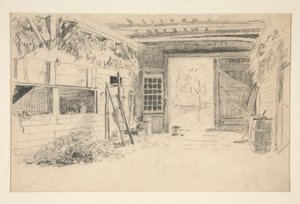 Innenstudie von Edwin Austin Abbey