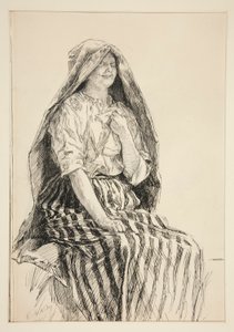 Jaquenetta, aus Akt I, Szene ii, Liebe von Edwin Austin Abbey