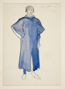 John of Gaunt, Kostümskizze für Henry Irving von Edwin Austin Abbey