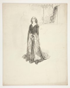 Dame mit gefalteten Händen, aus König Richard II von Edwin Austin Abbey