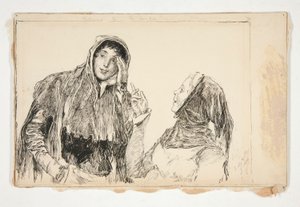 Mistress Quickly von Edwin Austin Abbey