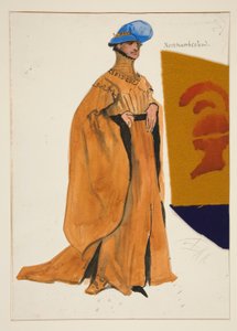 Northumberland, Kostümentwurf für Henry Irving von Edwin Austin Abbey