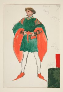 Percy, Kostümentwurf für Henry Irving