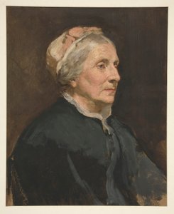 Porträt einer älteren Frau (unbekannte Person) von Edwin Austin Abbey