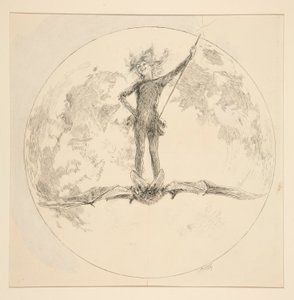 Puck, Illustration für Akt II, Szene ii, Ein Sommernachtstraum von Edwin Austin Abbey