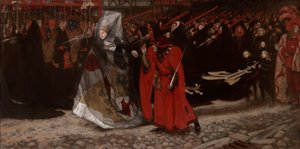 Richard, Herzog von Gloucester, und Lady Anne von Edwin Austin Abbey