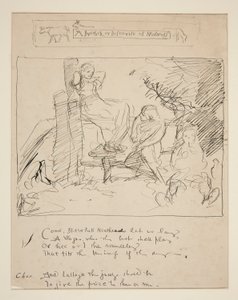 Skizze für ein Gedicht von Edwin Austin Abbey