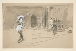 Skizze für eine Illustration für Selections from the Poetry of Robert Herrick (Buch veröffentlicht von Harper 1882, zuvor veröffentlicht in Harper)