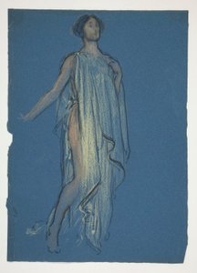 Skizze einer Frau - Kostümstudie für ein Theaterstück? von Edwin Austin Abbey
