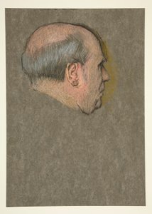 Studie. Kahlköpfiger Mann für die Krönung von Edward VII