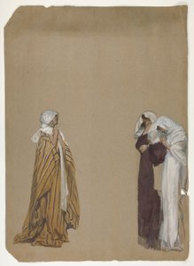 Studie. Drei Figuren von Edwin Austin Abbey