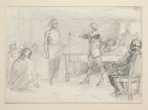 Studie für von Edwin Austin Abbey