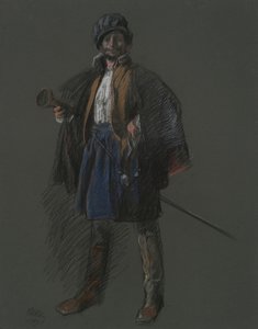 Studie für Apotheose von Pa.: Hudson (?) von Edwin Austin Abbey