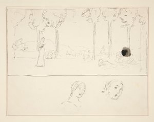 Studie für Fiametta von Edwin Austin Abbey
