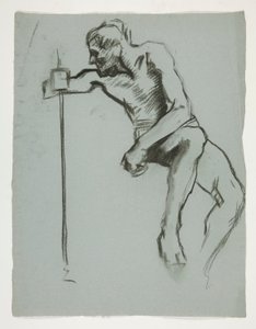 Studie für Der Geist des Vulkan, Genius der Arbeiter in Eisen und Stahl, Kapitolrotunde, Harrisburg, Pennsylvania von Edwin Austin Abbey