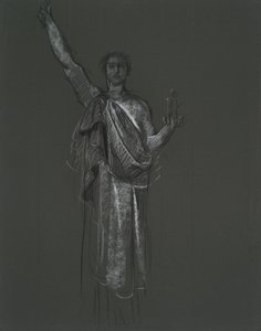 Studie für allegorische Figur der Kunst, Rondell in der Rotunde des Pennsylvania State Capitol Building, Harrisburg, 1902-1911