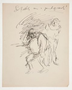 Studie für ein unidentifiziertes Shakespeare-Stück, möglicherweise Falstaff von Edwin Austin Abbey