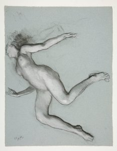 Studie für Figur von 11 Uhr für von Edwin Austin Abbey