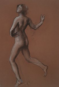 Studie für die Figur von 14 Uhr von Edwin Austin Abbey
