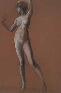 Studie für Figur von 3 Uhr nachmittags von Edwin Austin Abbey