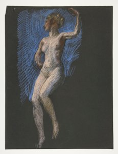Studie für Figur von 4 Uhr nachmittags von Edwin Austin Abbey