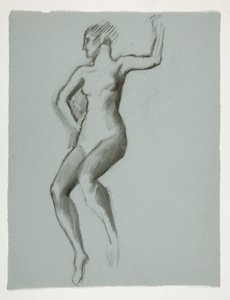 Studie für Figur um 16 Uhr von Edwin Austin Abbey