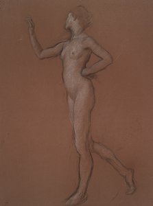 Studie für Figur von 7 Uhr morgens von Edwin Austin Abbey