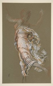 Studie für Figur von 8 Uhr morgens von Edwin Austin Abbey
