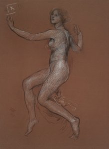 Studie für Figur von 9 Uhr von Edwin Austin Abbey