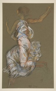 Studie für Figur von 9 Uhr von Edwin Austin Abbey