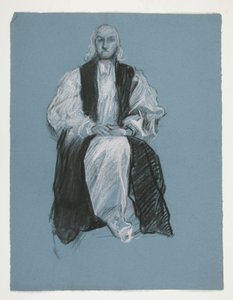 Studie für die Figur von Bischof William White von Edwin Austin Abbey