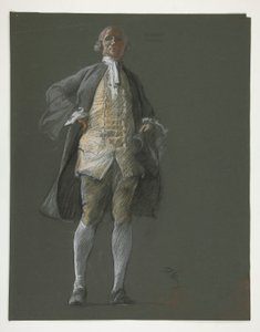 Studie für die Figur des Abgeordneten Robert Morris von Edwin Austin Abbey