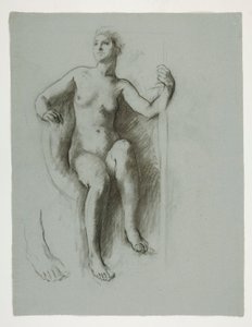 Studie für die Figur des Genius des Staates von Edwin Austin Abbey
