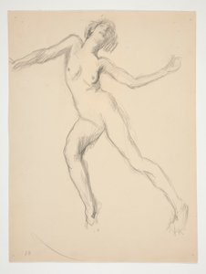 Studie für die Figur von 12 Uhr mittags von Edwin Austin Abbey