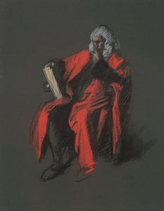 Studie für die Figur von Oberster Richter Thomas McKean