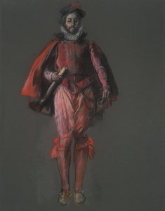 Studie für die Figur von Sir Walter Raleigh von Edwin Austin Abbey
